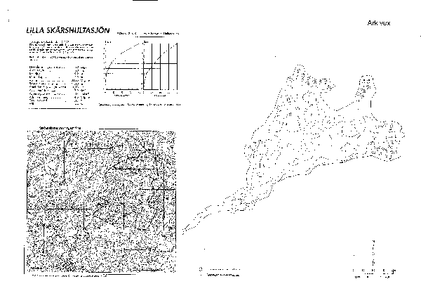 Djupkarta för Lilla Skärshultasjön — Lilla Skärshultasjön — blad 2-1034 (SMHI Vattenwebb)