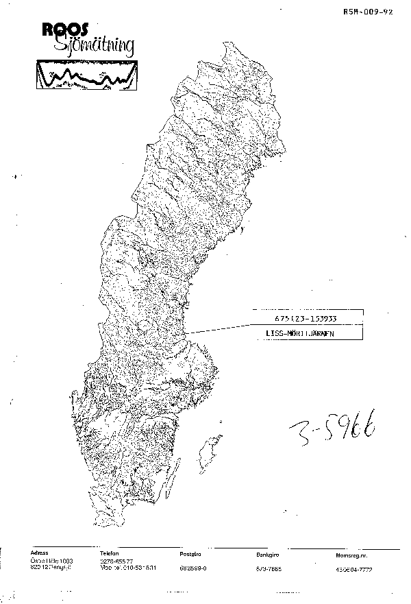 Djupkarta för Liss-Mörttjärnen — SMHI Vattenwebb