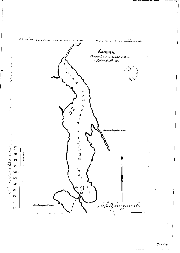 Djupkarta för Lomsen