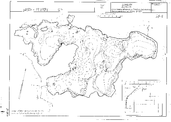 Djupkarta för Lursjön i Hässleholm — Lursjön — blad 3-0820 (SMHI Vattenwebb)