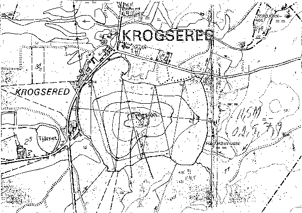 Djupkarta för Lyngsjön i Falkenberg — Lyngsjön — blad 3-5183 (SMHI Vattenwebb)