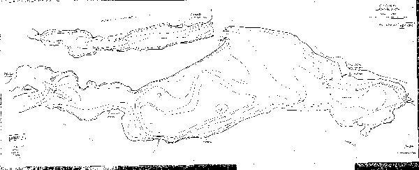 Djupkarta för Lännässjön — Lännässjön — blad 1-0084 (SMHI Vattenwebb)