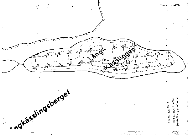 Djupkarta för Lång-Kässlingen — Lång-Kässlingen — blad 3-2269 (SMHI Vattenwebb)