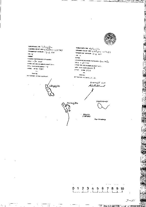 Djupkarta för Långsjön i Sandviken — Långsjön — blad 3-0151 (SMHI Vattenwebb)
