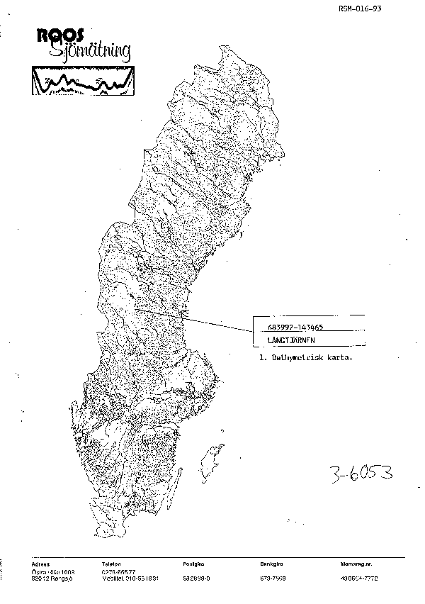 Djupkarta för Långtjärnen
