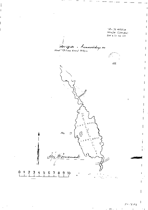 Djupkarta för Lövsjön i Arvika — Lövsjön — blad 3-1223 (SMHI Vattenwebb)