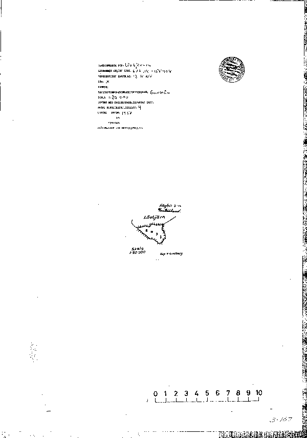 Djupkarta för Lövtjärnen i Sandviken — Lövtjärn — blad 3-0157 (SMHI Vattenwebb)