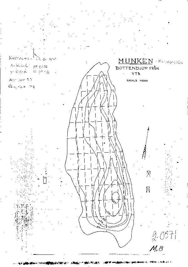 Djupkarta för Munkbosjön — SMHI Vattenwebb