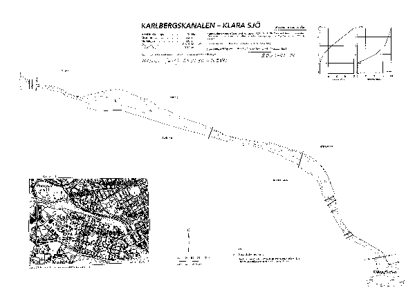 Djupkarta för Mälaren — Karlbergskanalen-Klara sjö