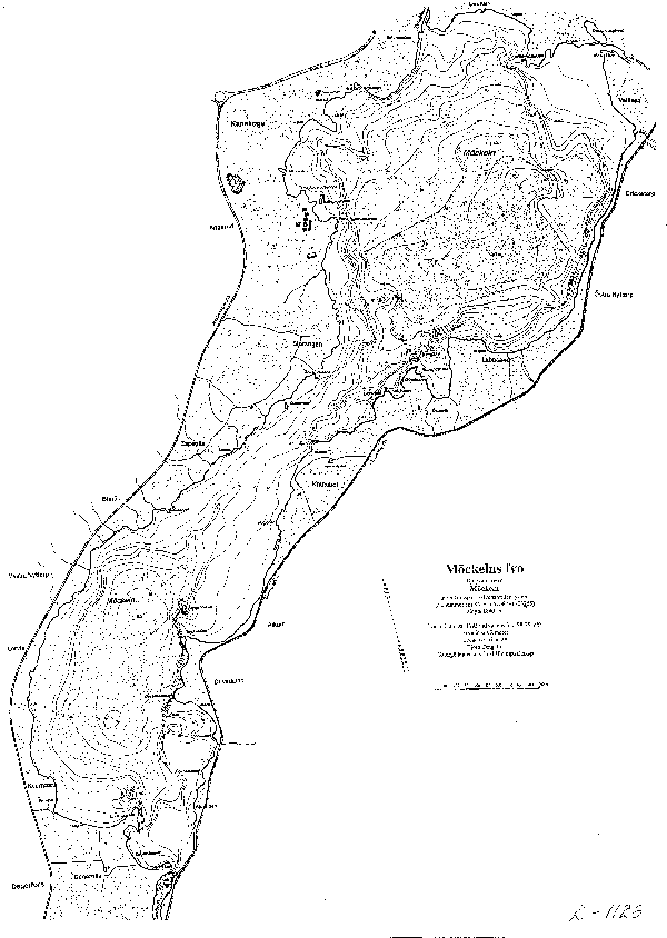Djupkarta för Möckeln — Möckeln — blad 2-1128 (SMHI Vattenwebb)