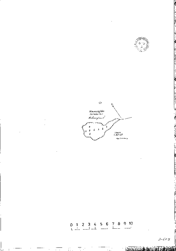 Djupkarta för Nannsjön — Nannsjön — blad 3-0623 (SMHI Vattenwebb)