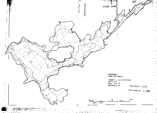 Djupkarta för Nedre Färingen — Nedre Färingen — blad 3-4000 (SMHI Vattenwebb)