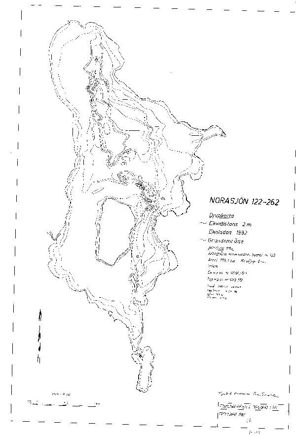 Djupkarta för Norasjön