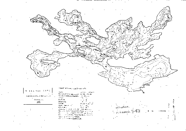 Djupkarta för Norra Vallsjön — Norra Vallsjön — blad 3-1831 (SMHI Vattenwebb)