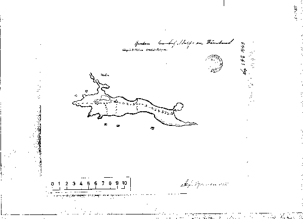Djupkarta för Norra Ämten — Ämten — blad 3-1454 (SMHI Vattenwebb)