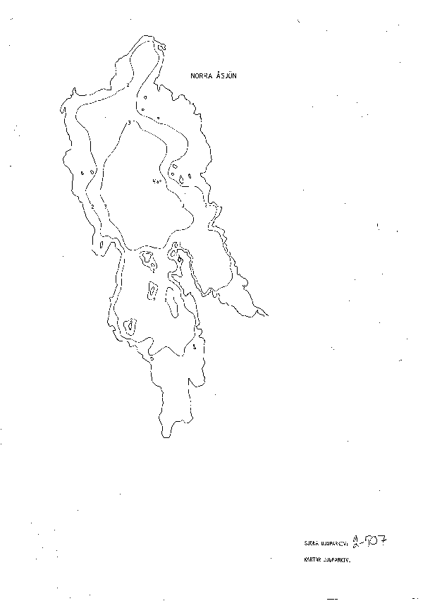 Djupkarta för Norra Åsjön