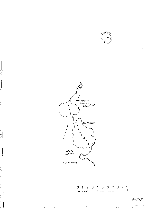 Djupkarta för Notryggen — Notryggen — blad 3-0563 (SMHI Vattenwebb)