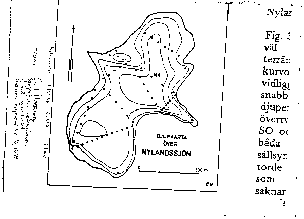 Djupkarta för Nylandssjön