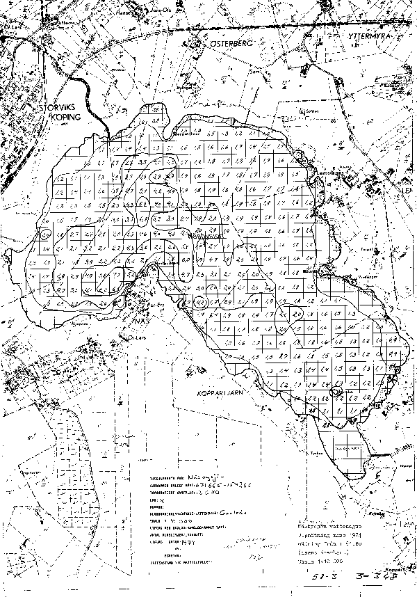 Djupkarta för Näsbysjön — Näsbysjön — blad 3-0348 (SMHI Vattenwebb)