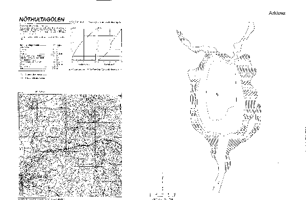 Djupkarta för Nöthultagölen — Nöthultagölen — blad 3-6389 (SMHI Vattenwebb)