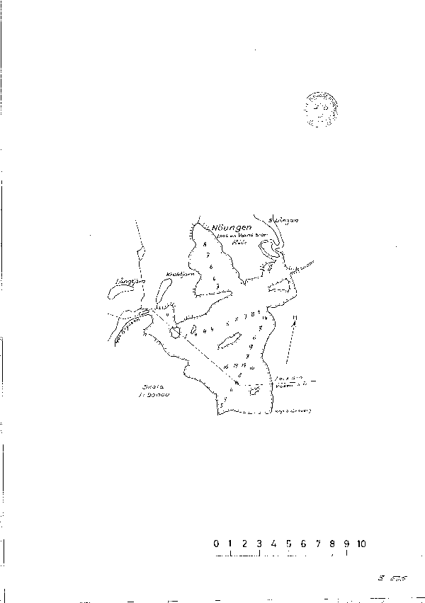 Djupkarta för Nöungen — Nöungen — blad 3-0565 (SMHI Vattenwebb)