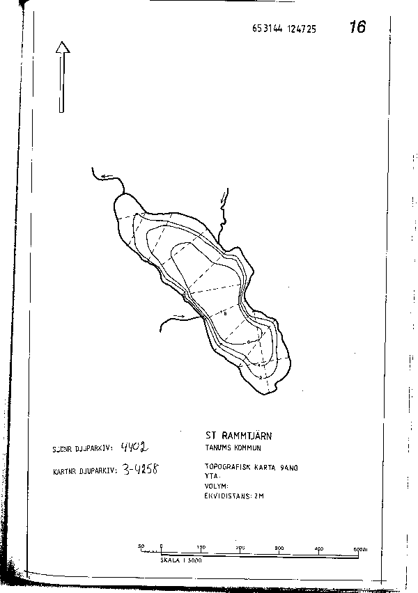 Djupkarta för Rammtjärnen