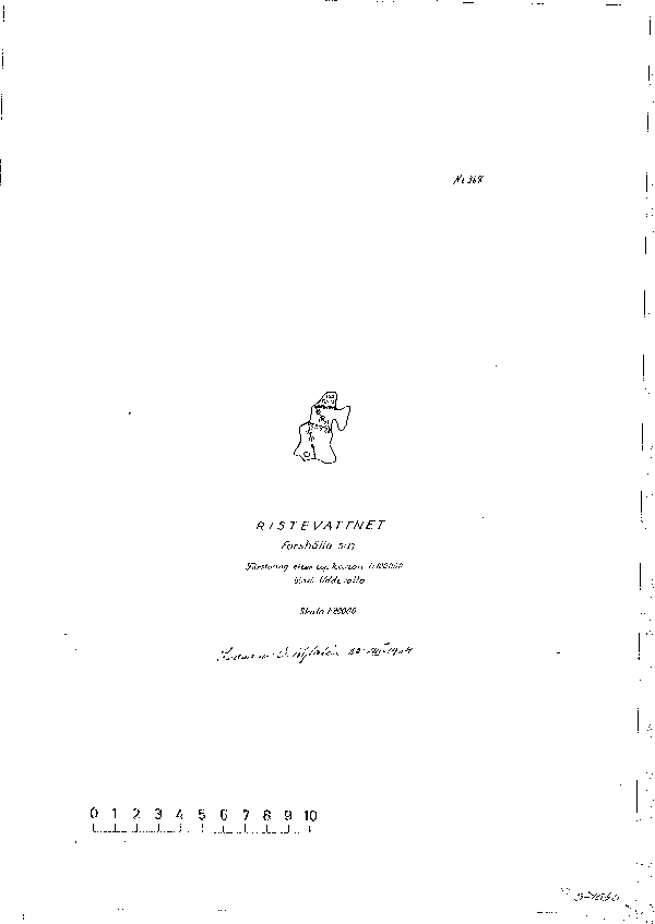 Djupkarta för Restevattnet — Restevattnet — blad 3-1540 (SMHI Vattenwebb)