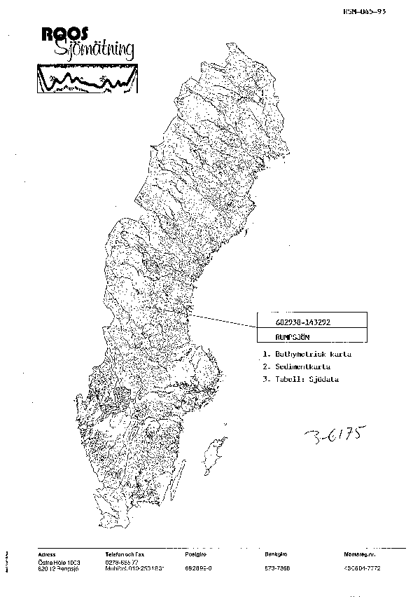 Djupkarta för Rumpsjön