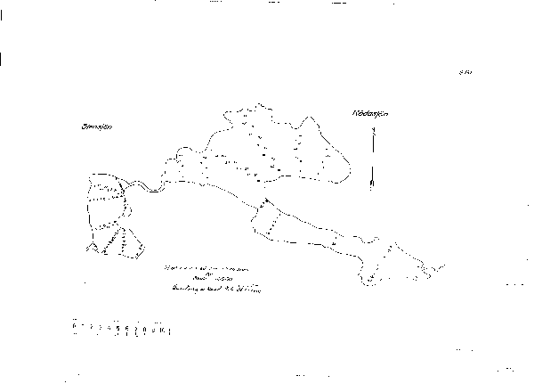 Djupkarta för Rådasjön — Rådasjön — blad 2-0202 (SMHI Vattenwebb)