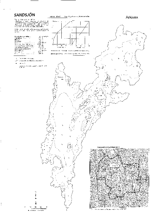 Djupkarta för Sandsjön