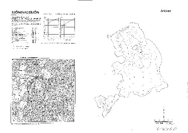 Djupkarta för Sjönevadssjön — Sjönevadssjön — blad 3-6450 (SMHI Vattenwebb)