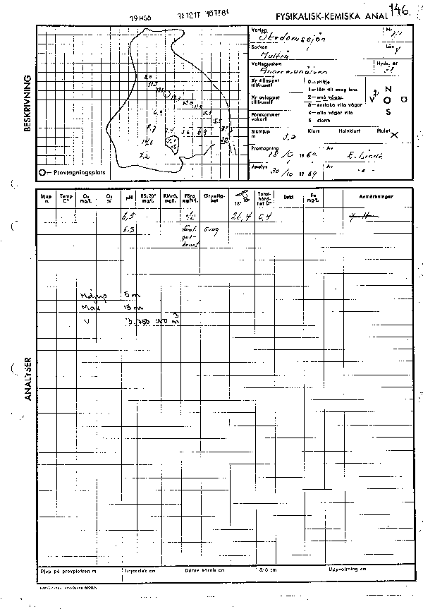 Djupkarta för Skedomsjön — Skedomsjön — blad 5-0721 (SMHI Vattenwebb)
