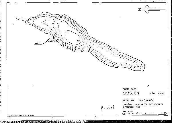 Djupkarta för Skisjön