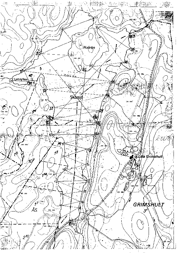 Djupkarta för Skärsjö — Skärsjö — blad 2-0610 (SMHI Vattenwebb)