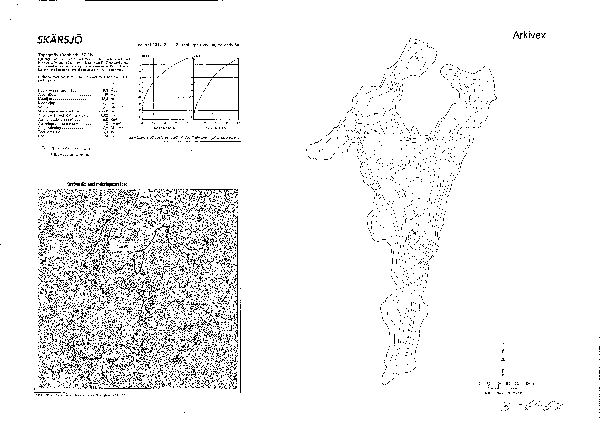 Djupkarta för Skärsjö — Skärsjö — blad 3-6452 (SMHI Vattenwebb)