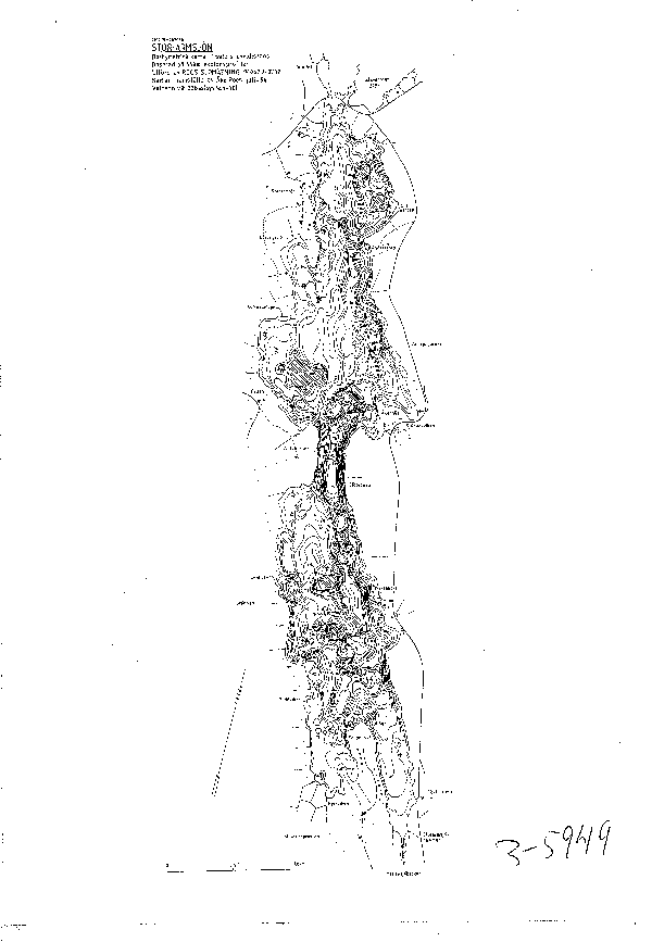 Djupkarta för Stor-Armsjön — Stor-Armsjön — blad 3-5949 (SMHI Vattenwebb)