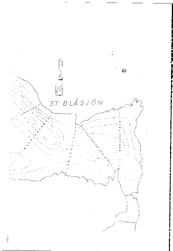 Djupkarta för Stor-Blåsjön — Stor-Blåsjön — blad 1-0022 (SMHI Vattenwebb)