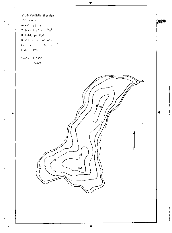 Djupkarta för Stor-Snägden i Timrå — Stor-Snägden — blad 3-2066 (SMHI Vattenwebb)
