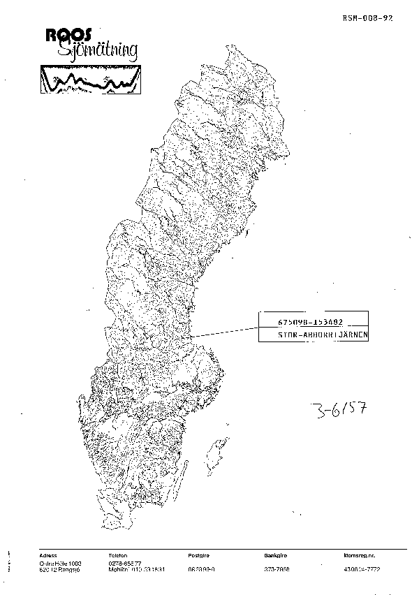 Djupkarta för Stora Abborrtjärnen
