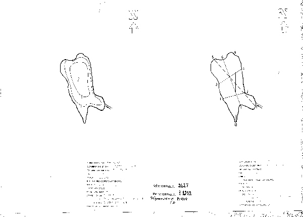 Djupkarta för Stora Asjön i Varberg — Stora Asjön — blad 3-2252 (SMHI Vattenwebb)