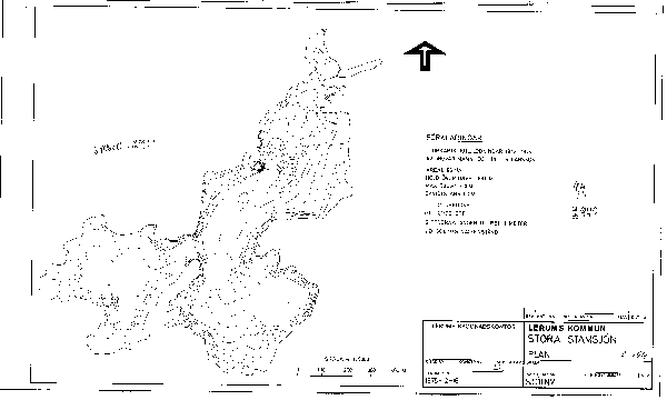 Djupkarta för Stora Stamsjön — Stora Stamsjön — blad 2-0194 (SMHI Vattenwebb)
