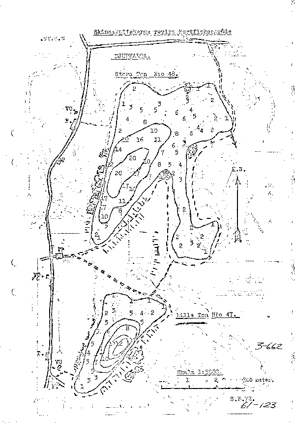 Djupkarta för Stora Ton — Stora Ton — blad 3-0663 (SMHI Vattenwebb)