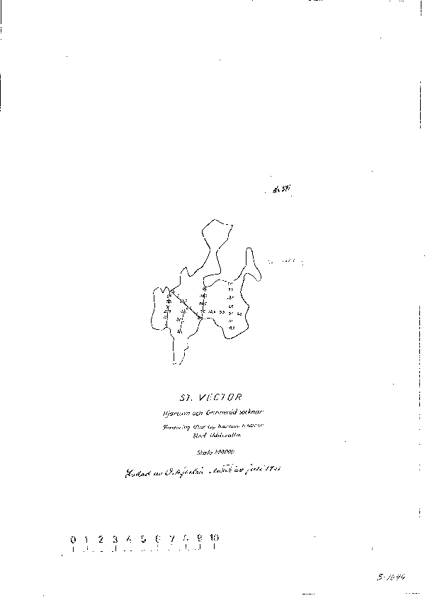 Djupkarta för Store-Väktor — Store-Väktor — blad 3-1094 (SMHI Vattenwebb)
