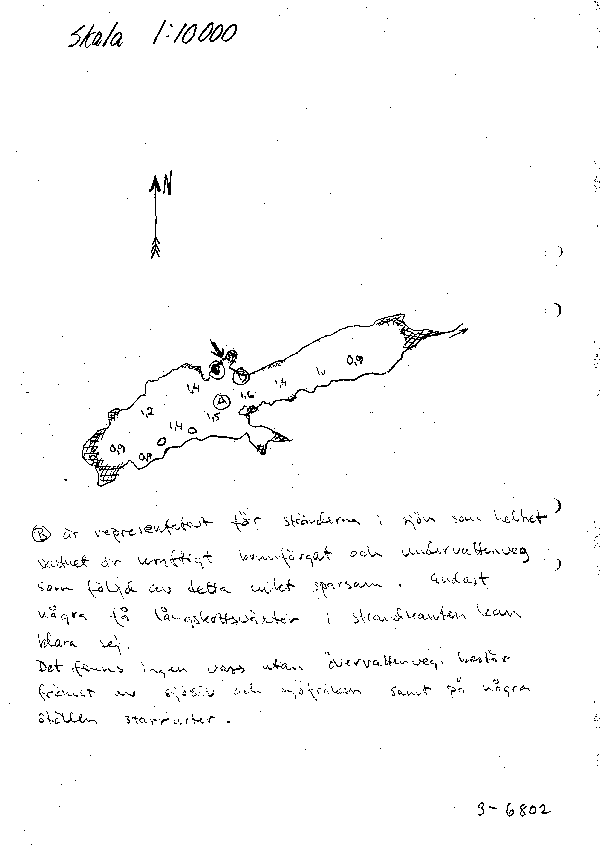 Djupkarta för Storsjön i Emmaboda — Storsjön — blad 5-0449 (SMHI Vattenwebb)