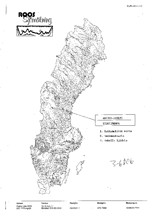 Djupkarta för Stortjärnen