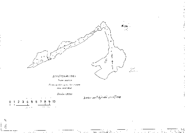 Djupkarta för Strömsvattnet — Strömsvattnet — blad 3-1562 (SMHI Vattenwebb)