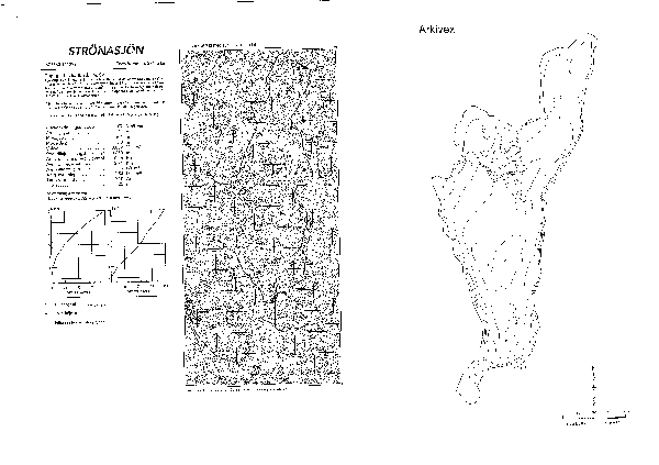 Djupkarta för Strönasjön — Strönasjön — blad 2-0995 (SMHI Vattenwebb)