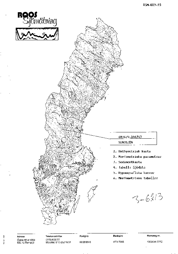 Djupkarta för Sundsjön