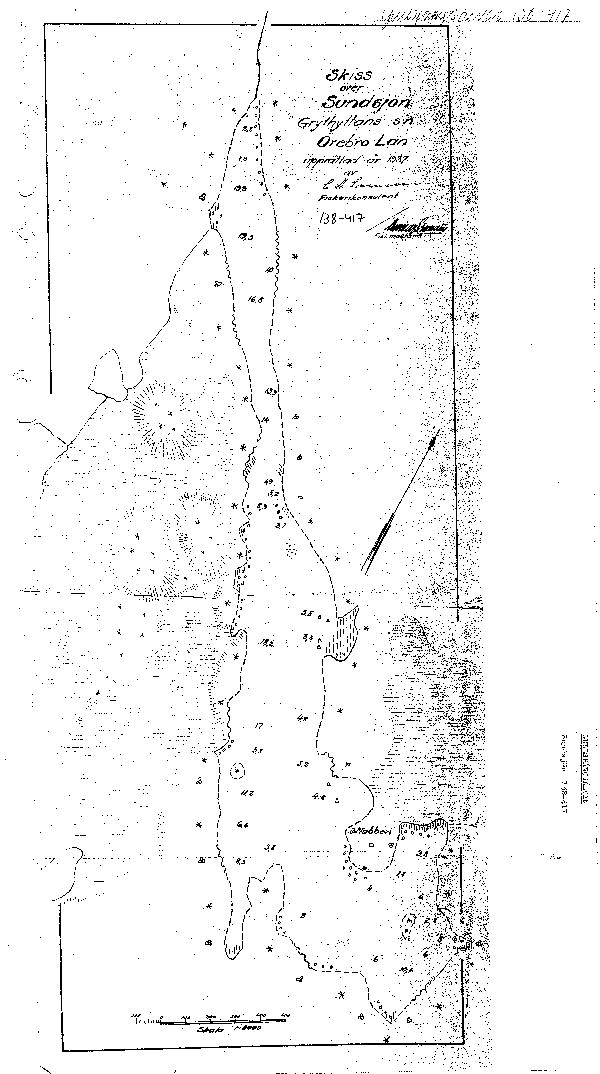 Djupkarta för Sundsjön