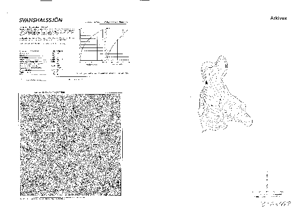 Djupkarta för Svanshalssjön — Svanshalssjön — blad 3-6469 (SMHI Vattenwebb)